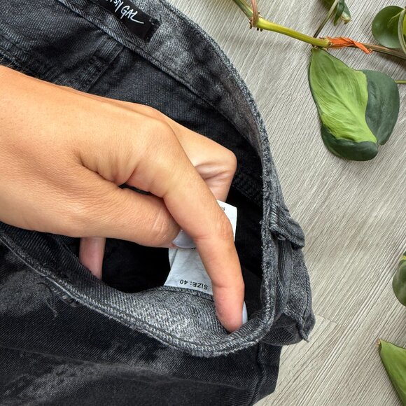 Nastygal Black Pattern Jean - Picture 2 of 3